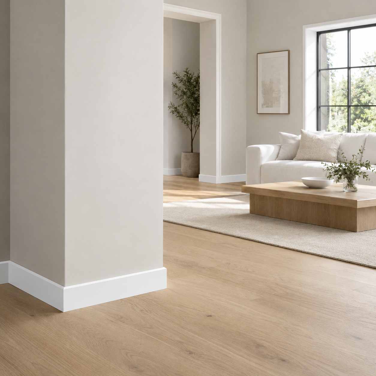 White PVC Baseboard Trim 10 Pack – Celuka Process