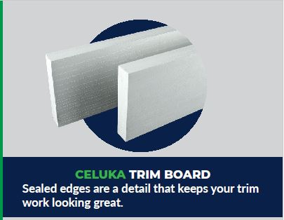 White PVC Baseboard Trim 10 Pack – Celuka Process