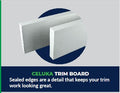 White PVC Baseboard Trim 10 Pack – Celuka Process