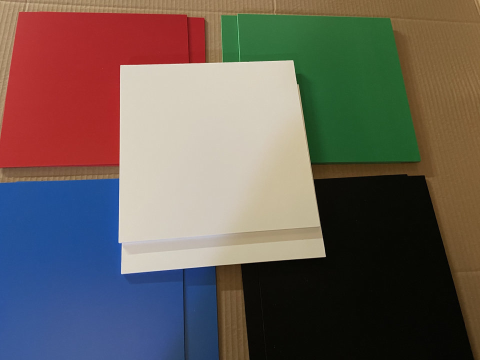 Holiday Craft PVC Foam Sheets 10 Pack | 12x12 3mm 1/8" | Red Green White Black Blue | Christmas Crafts & DIY