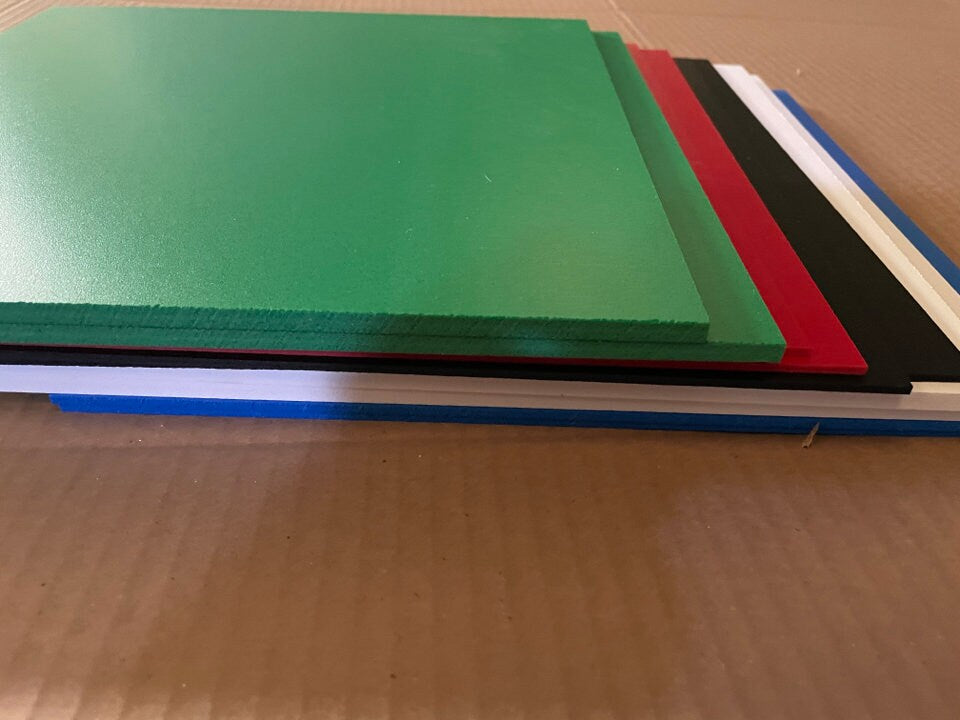 Holiday Craft PVC Foam Sheets 10 Pack | 12x12 3mm 1/8" | Red Green White Black Blue | Christmas Crafts & DIY
