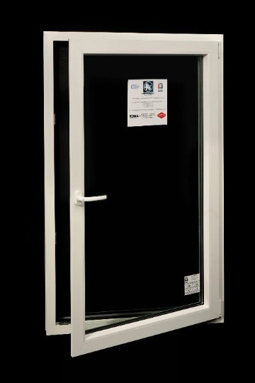 TILT & TURN WINDOW - Black or White - 3 Sizes Available